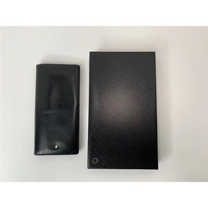 Montblanc Meisterstuck 14cc Black Long Wallet Bifold Leather Coin Purse Box